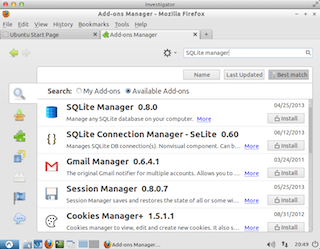Add SQLite Manager